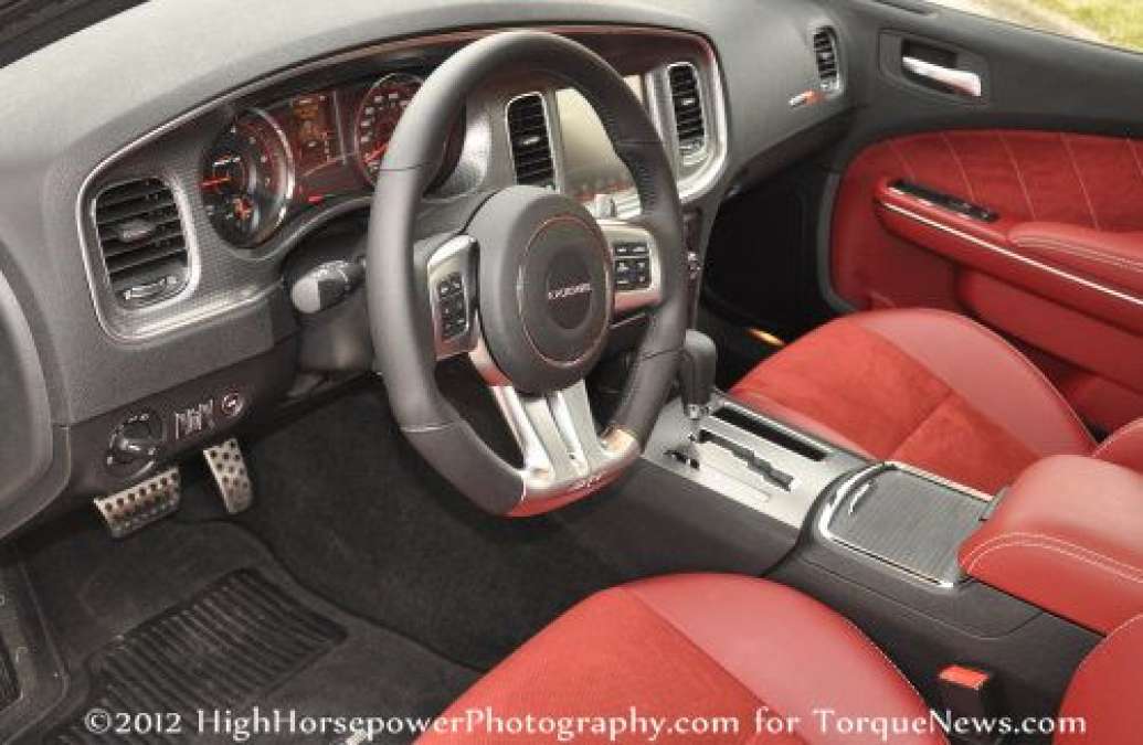 The front interior of the 2012 Dodge Charger SRT8 Torque News